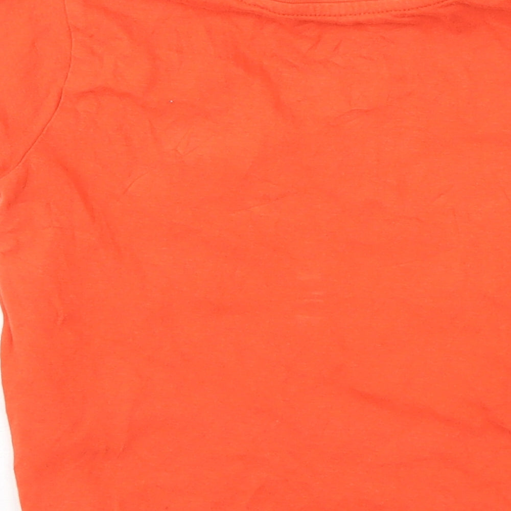 Primark Boys Orange   Basic T-Shirt Size 2-3 Years