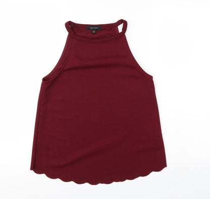 Preloved New Look Womens Red   Basic Tank Size 8 - Front