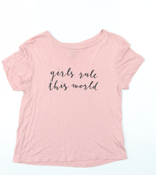 Divided Womens Pink   Basic T-Shirt Size XS