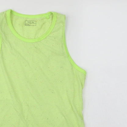 Preloved Next 82 Girls Green   Basic T-Shirt Size 12 Years - Detail