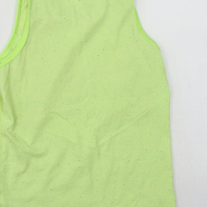 Preloved Next 82 Girls Green   Basic T-Shirt Size 12 Years - Label