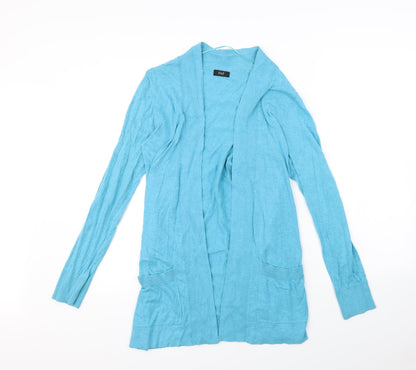 Preloved F&F Womens Blue   Cardigan Jumper Size 10 - Front