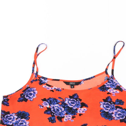 Preloved Papaya Womens Orange Floral  Basic Tank Size 10 - Detail