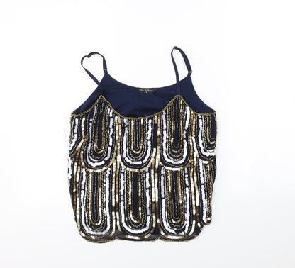 Preloved Miss Selfridge Womens Blue   Basic Tank Size 10 - Front