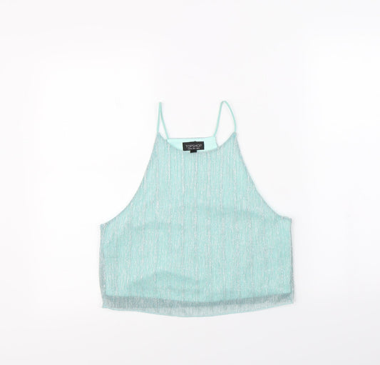 Topshop Womens Green   Cropped Tank Size 12
