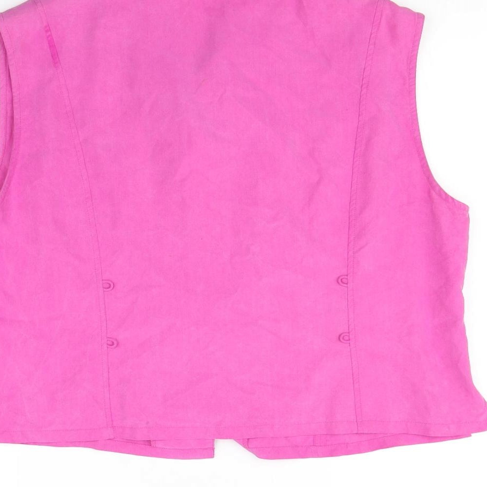 PLanet Womens Pink   Basic Button-Up Size 16