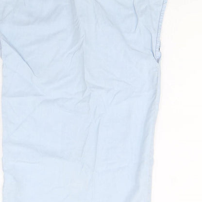 Preloved NEXT Girls Blue   Basic Button-Up Size 7 Years - Label
