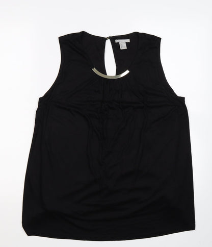 Preloved H&M Womens Black   Basic Blouse Size L - Front