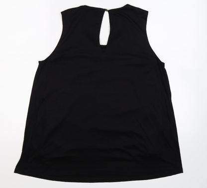 Preloved H&M Womens Black   Basic Blouse Size L - Back