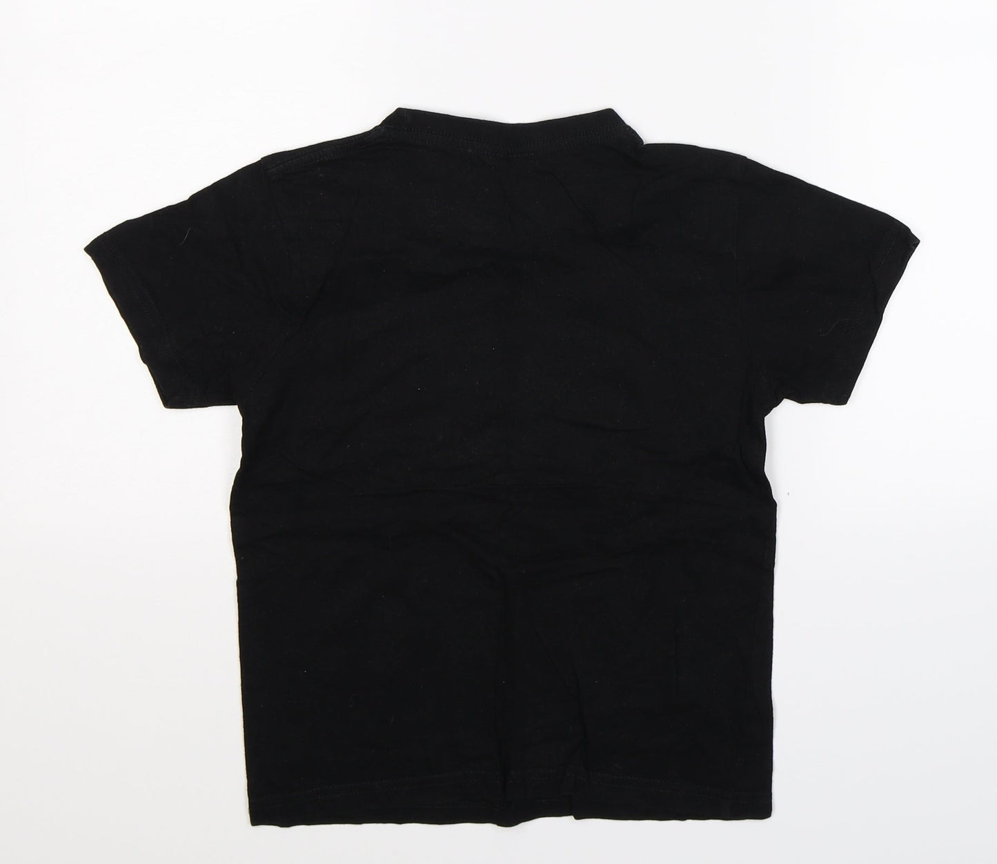 Sama Boys Black   Basic T-Shirt Size 7-8 Years