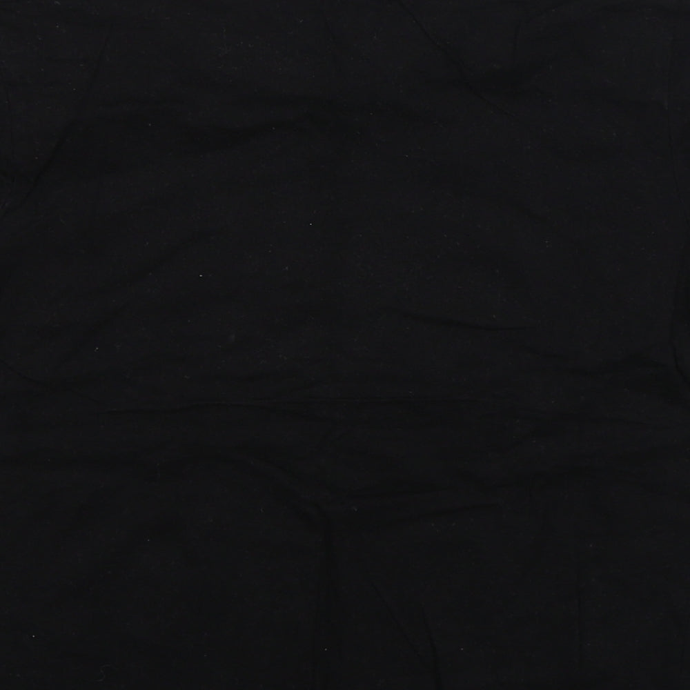 Sama Boys Black   Basic T-Shirt Size 7-8 Years