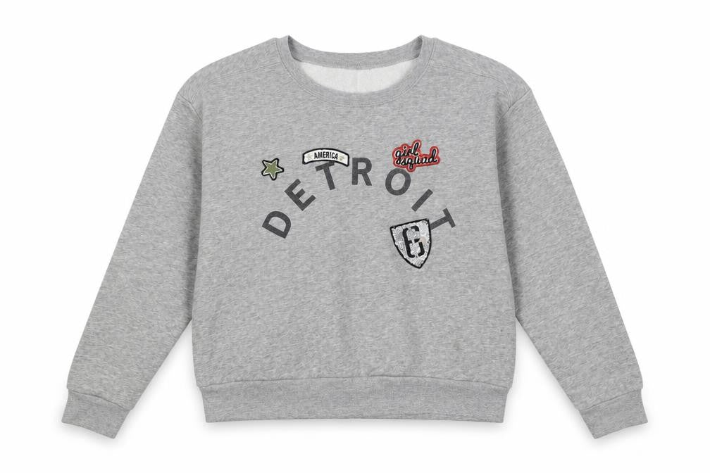 New Look Girls Grey   Pullover Sweatshirt Size 12-13 Years  - Oversized
