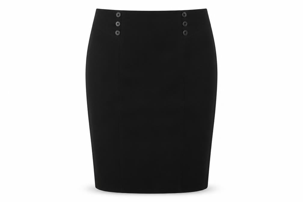 Working Solutions Womens Black   Straight & Pencil Skirt Size 40 in