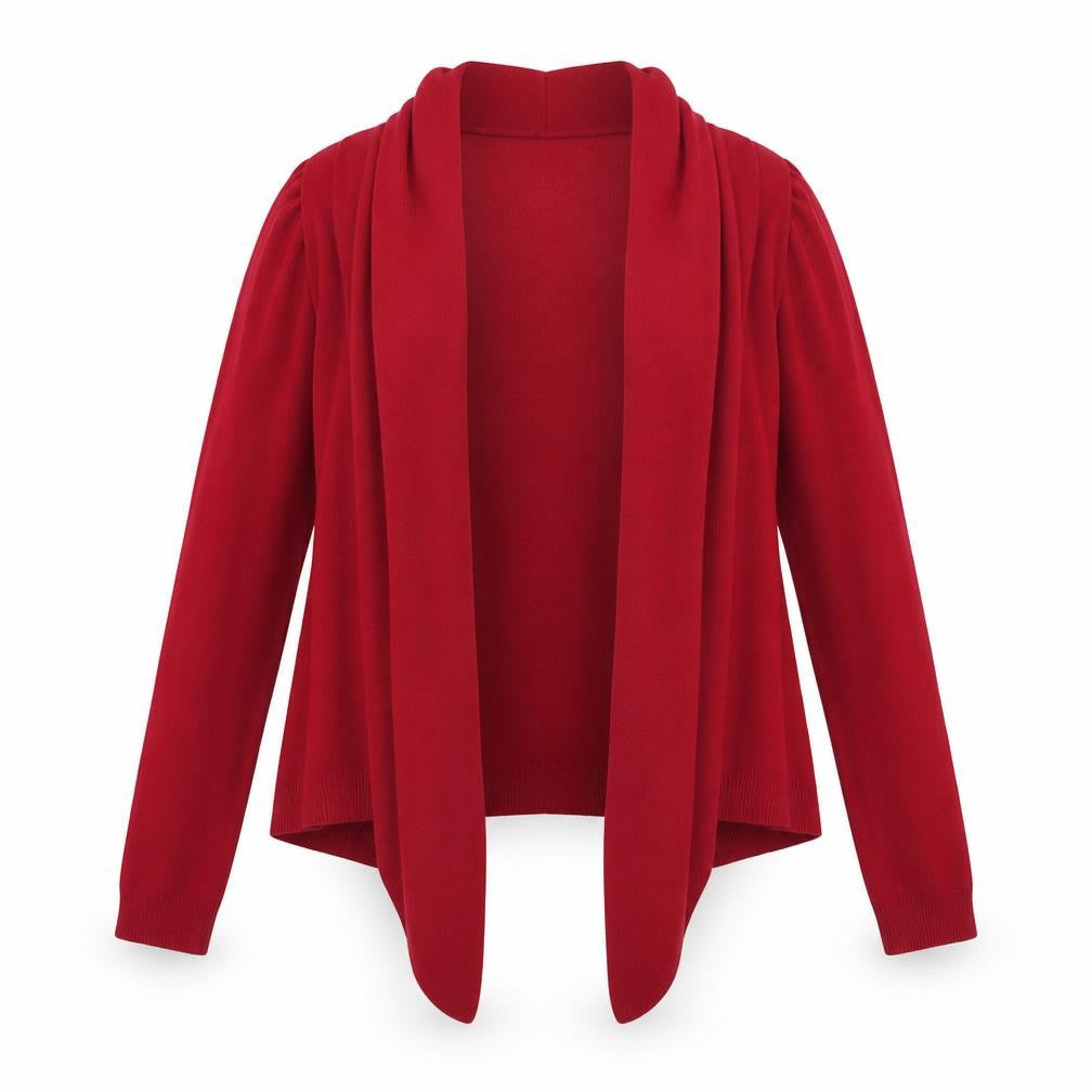 M&Co Womens Red   Cardigan Jumper Size M
