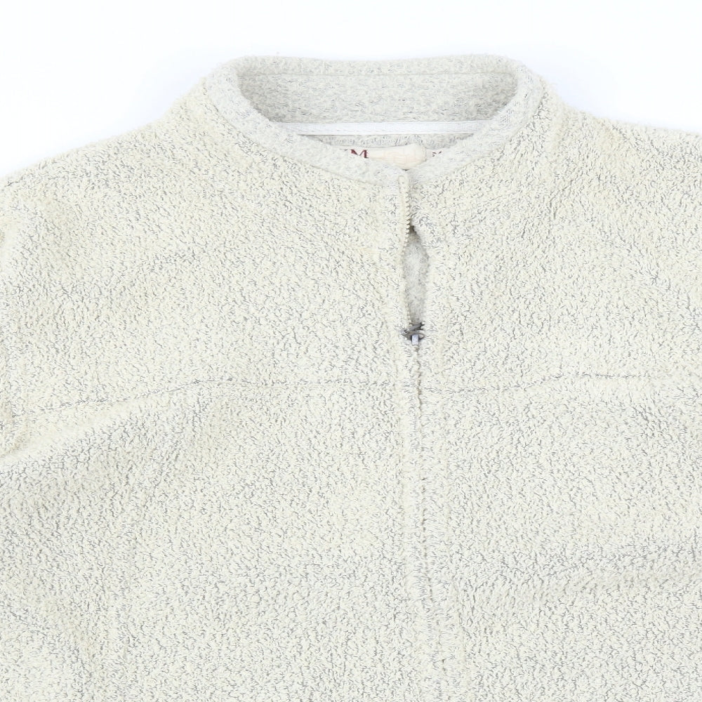 EWM Womens Beige   Full Zip Jumper Size M