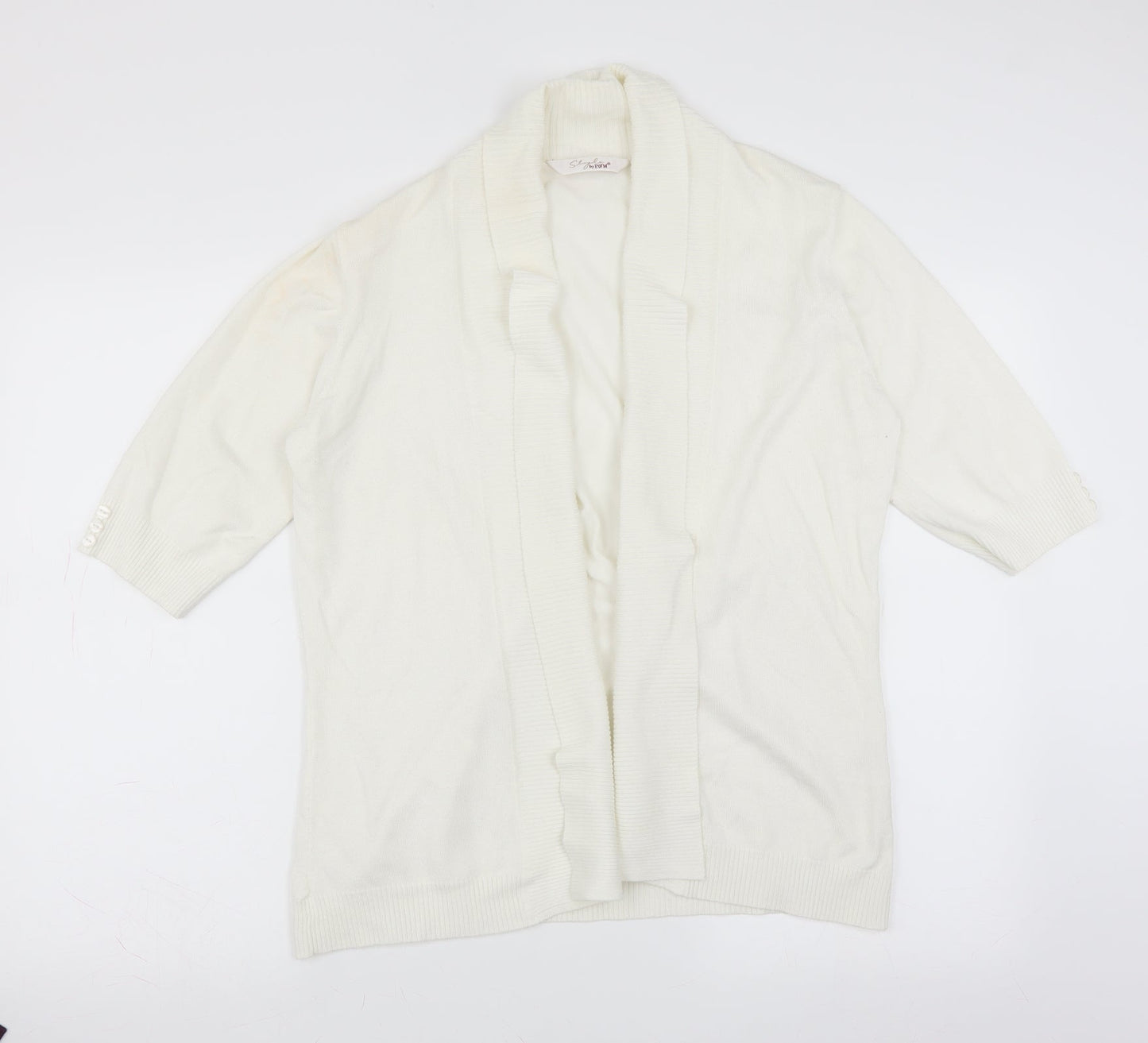 EWM Womens White   Cape Jumper Size L