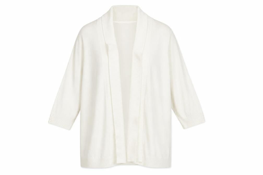 EWM Womens White   Cape Jumper Size L