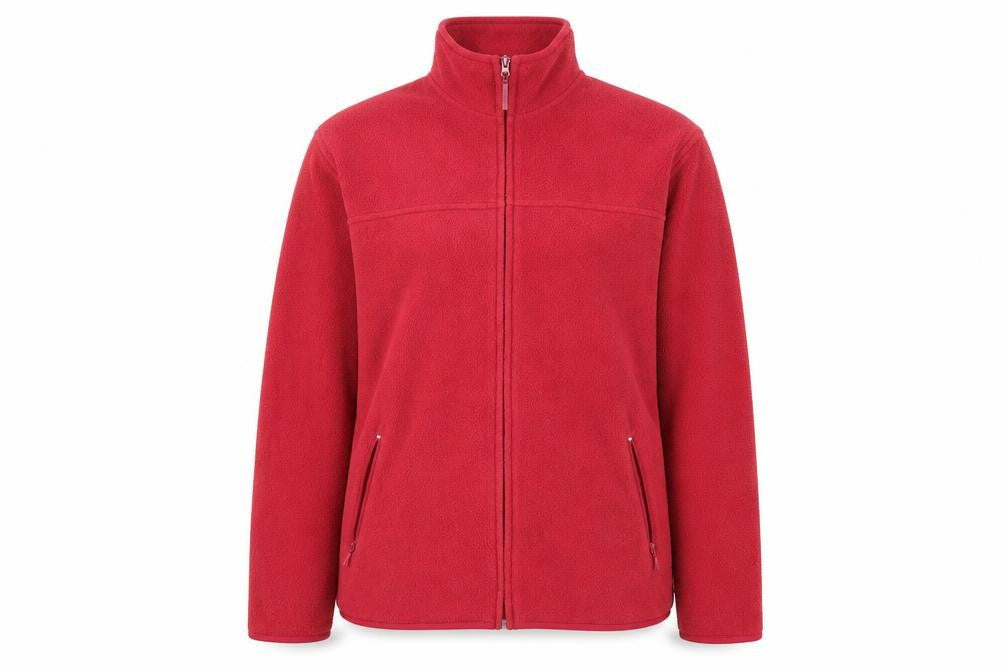 EWM Womens Red   Full Zip Jumper Size M  - fleece