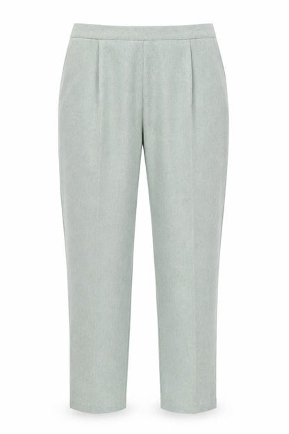 Preworn Womens Green   Trousers  Size 24 L29 in - pleated front
