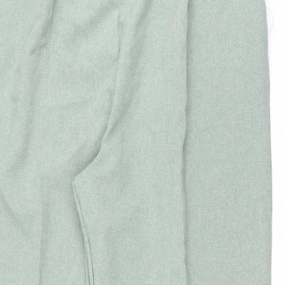 Preworn Womens Green   Trousers  Size 24 L29 in - pleated front