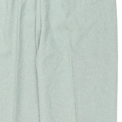 Preworn Womens Green   Trousers  Size 24 L29 in - pleated front