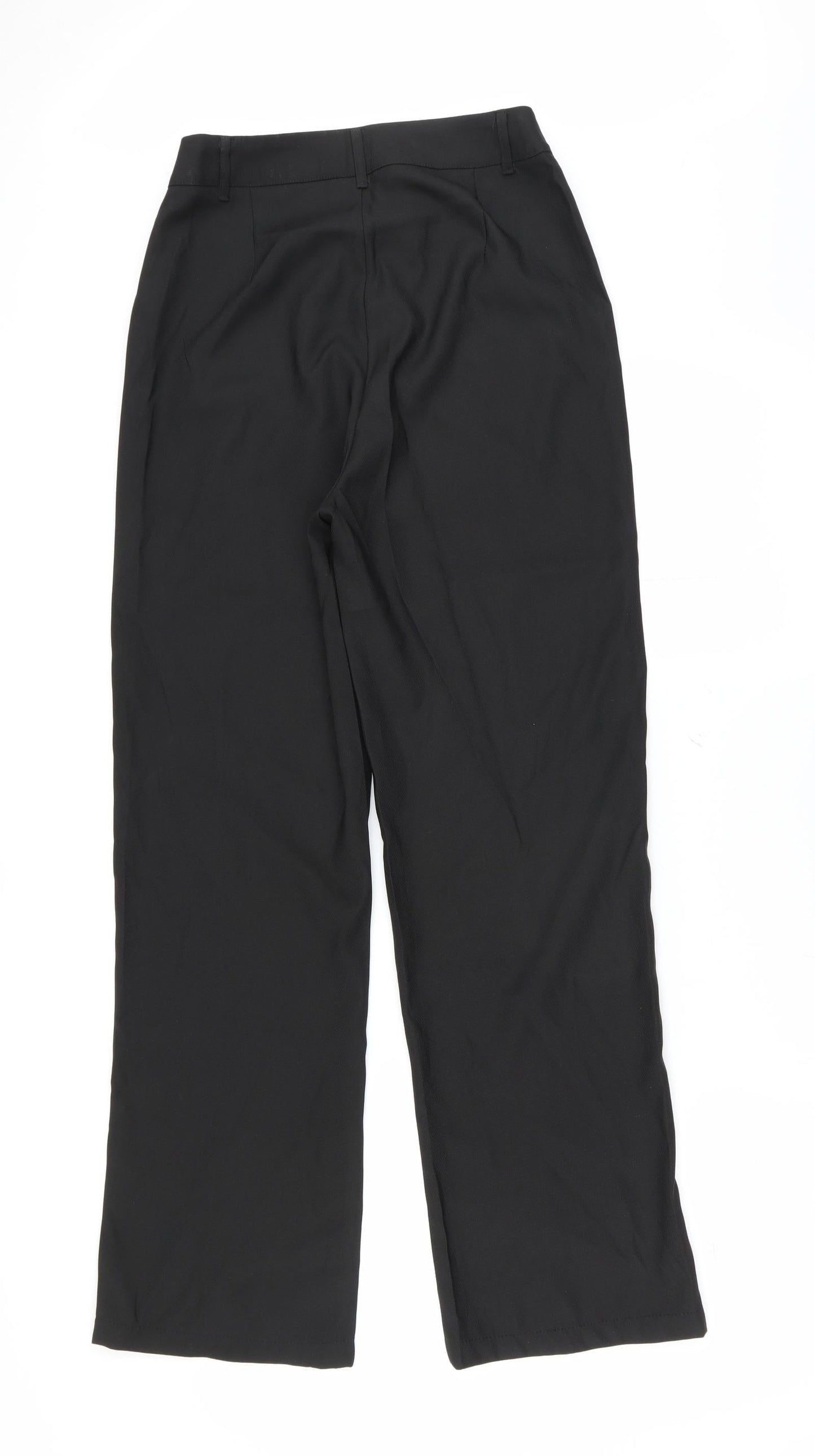 PRETTYLITTLETHING Womens Black   Trousers  Size 8 L28 in