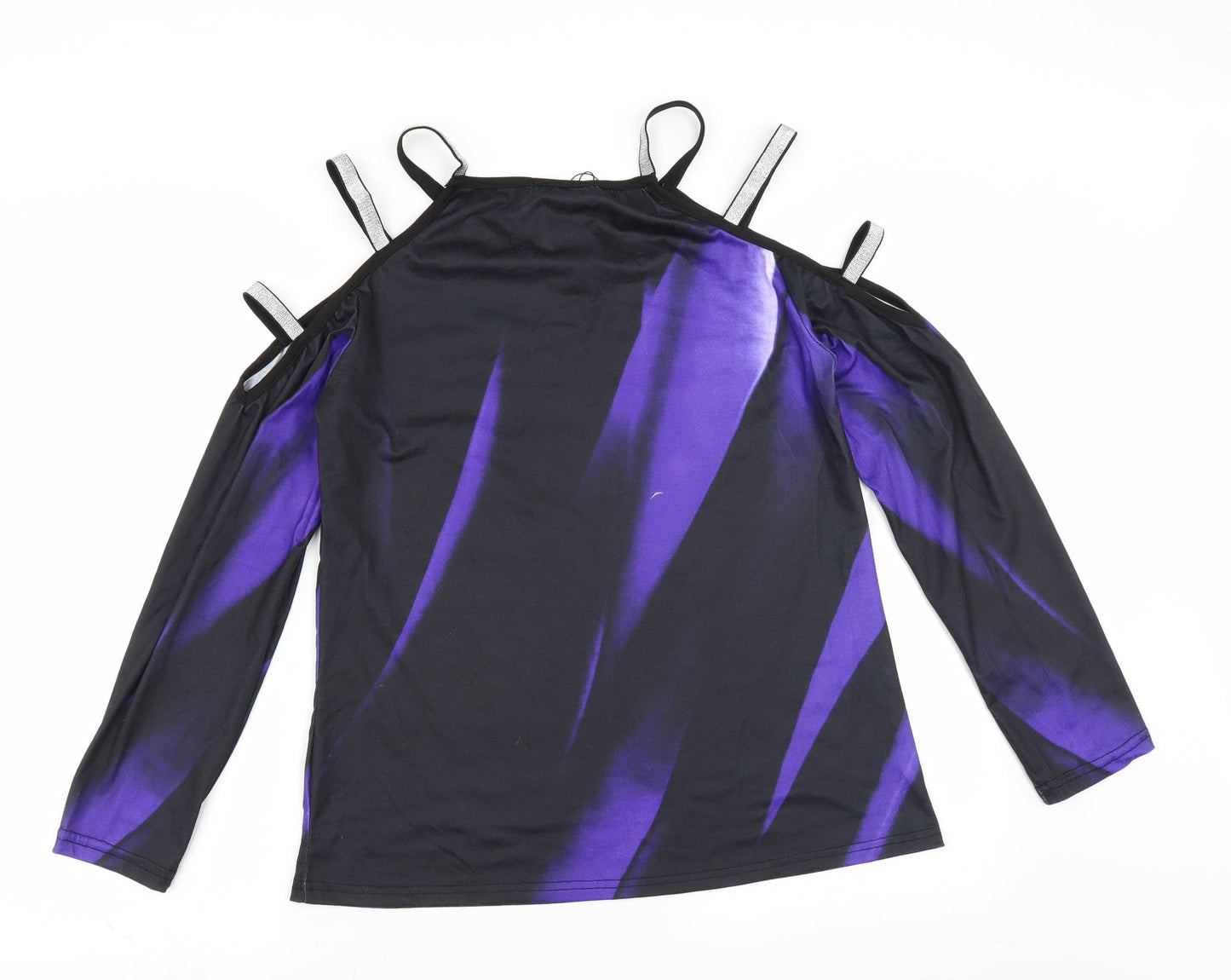 SHEILAY Womens Black   Basic Blouse Size S  - cold shoudler