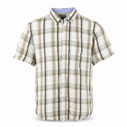 Atlantic Bay Mens Green Check   Button-Up Size L