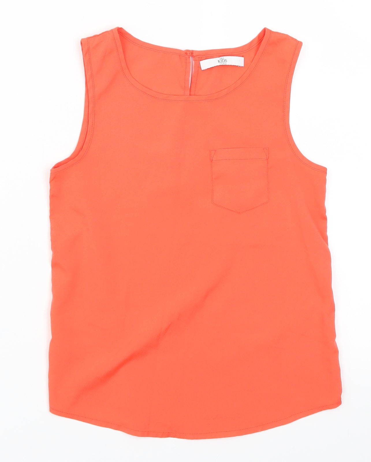 Marks and Spencer Girls Red   Basic Tank Size 7-8 Years