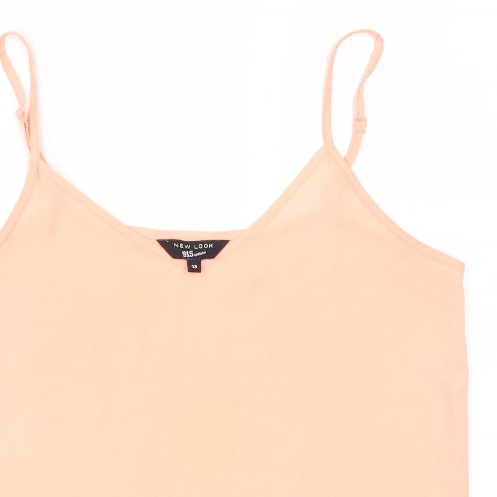 New Look Girls Pink   Basic Tank Size 13 Years