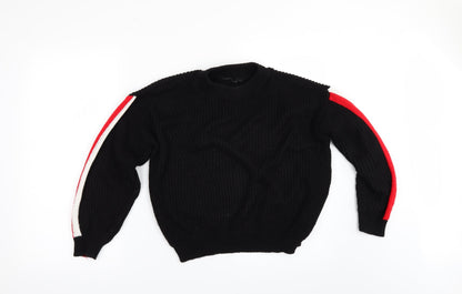 I SAW IT FIRST Womens Black   Pullover Jumper Size L