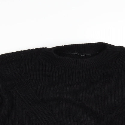 I SAW IT FIRST Womens Black   Pullover Jumper Size L