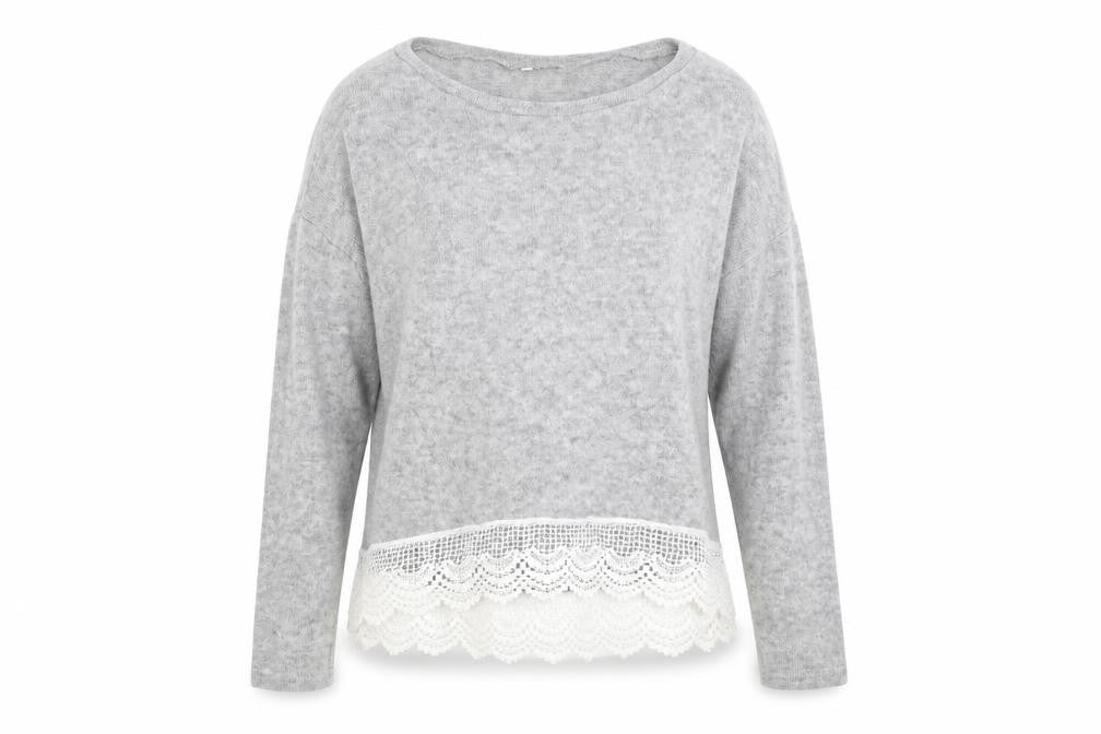 Preworn Womens Grey  Knit Pullover Jumper Size M