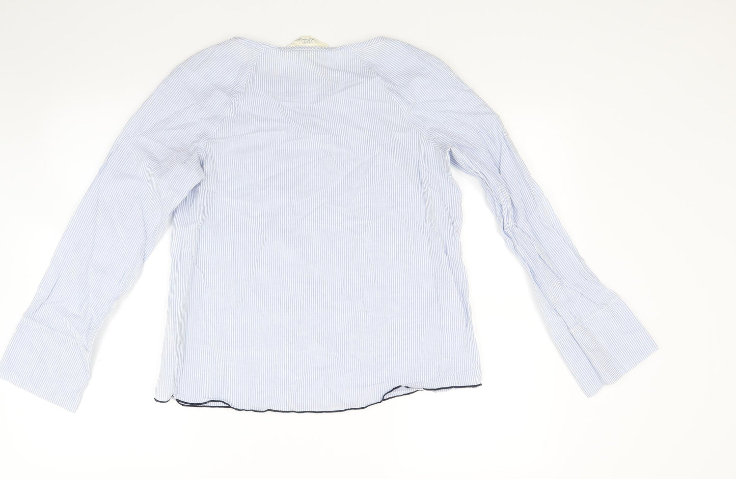 H&M Womens Blue Striped  Basic Blouse Size 6