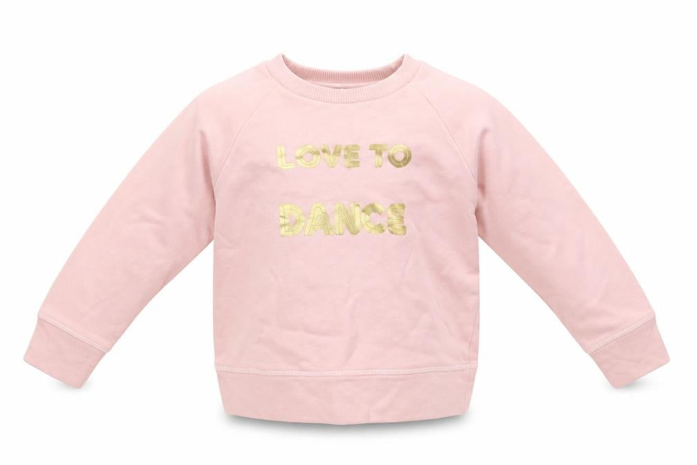 Rhubarb Girls Pink   Pullover Sweatshirt Size 3-4 Years  - Love to dance
