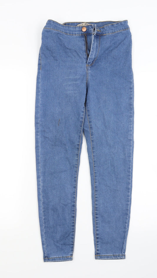 Primark Womens Blue  Denim Skinny Jeans Size 6 L24 in