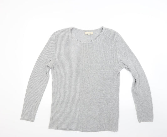 River Island Womens Grey  Knit Pullover Jumper Size M