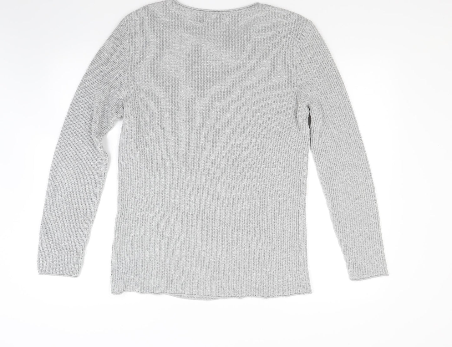 River Island Womens Grey  Knit Pullover Jumper Size M