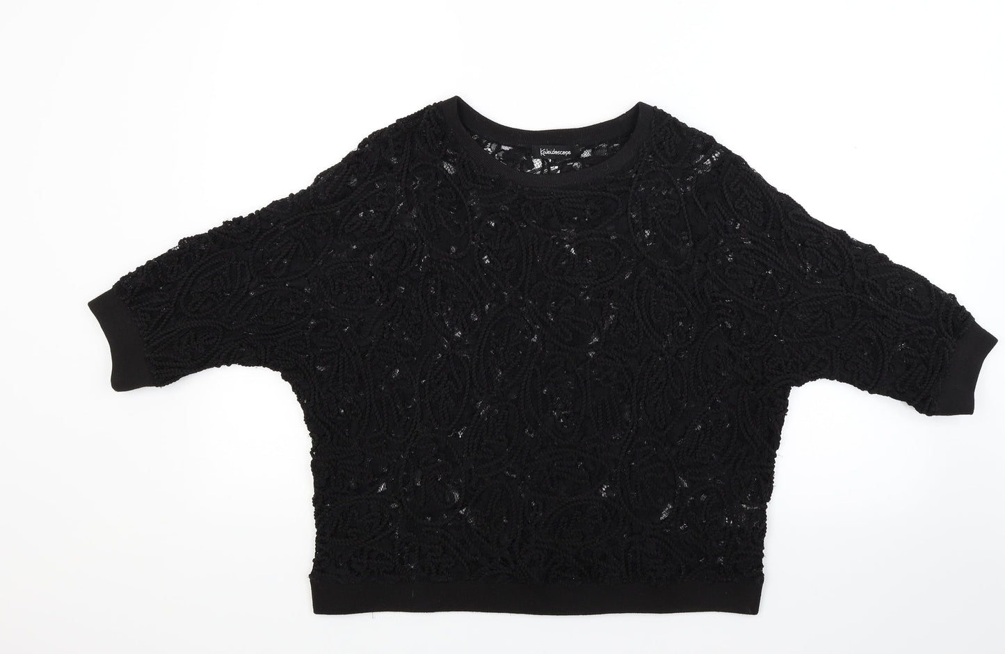 Kaleidoscope Womens Black   Basic T-Shirt Size 10