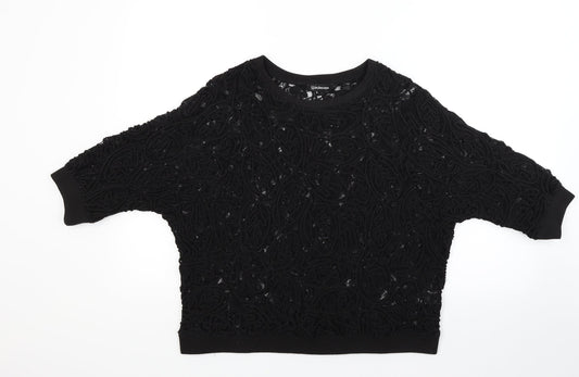 Kaleidoscope Womens Black   Basic T-Shirt Size 10