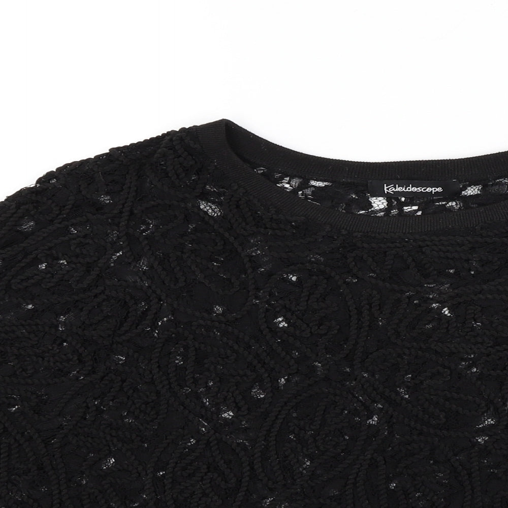 Kaleidoscope Womens Black   Basic T-Shirt Size 10
