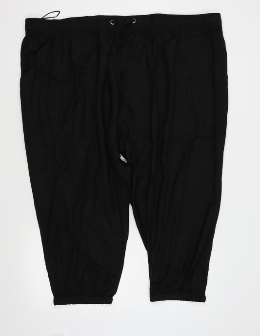 label be Womens Black   Capri Trousers Size 32 in L21 in