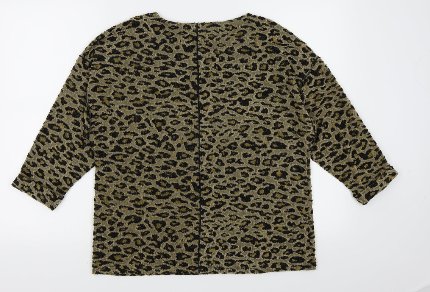 Per Una Womens Brown Animal Print  Pullover Jumper Size 12