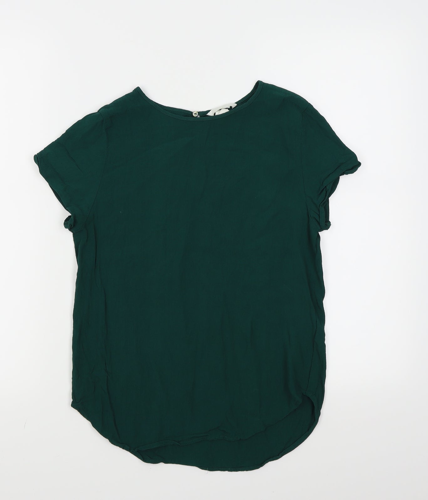 H&M Womens Green   Basic Blouse Size 6