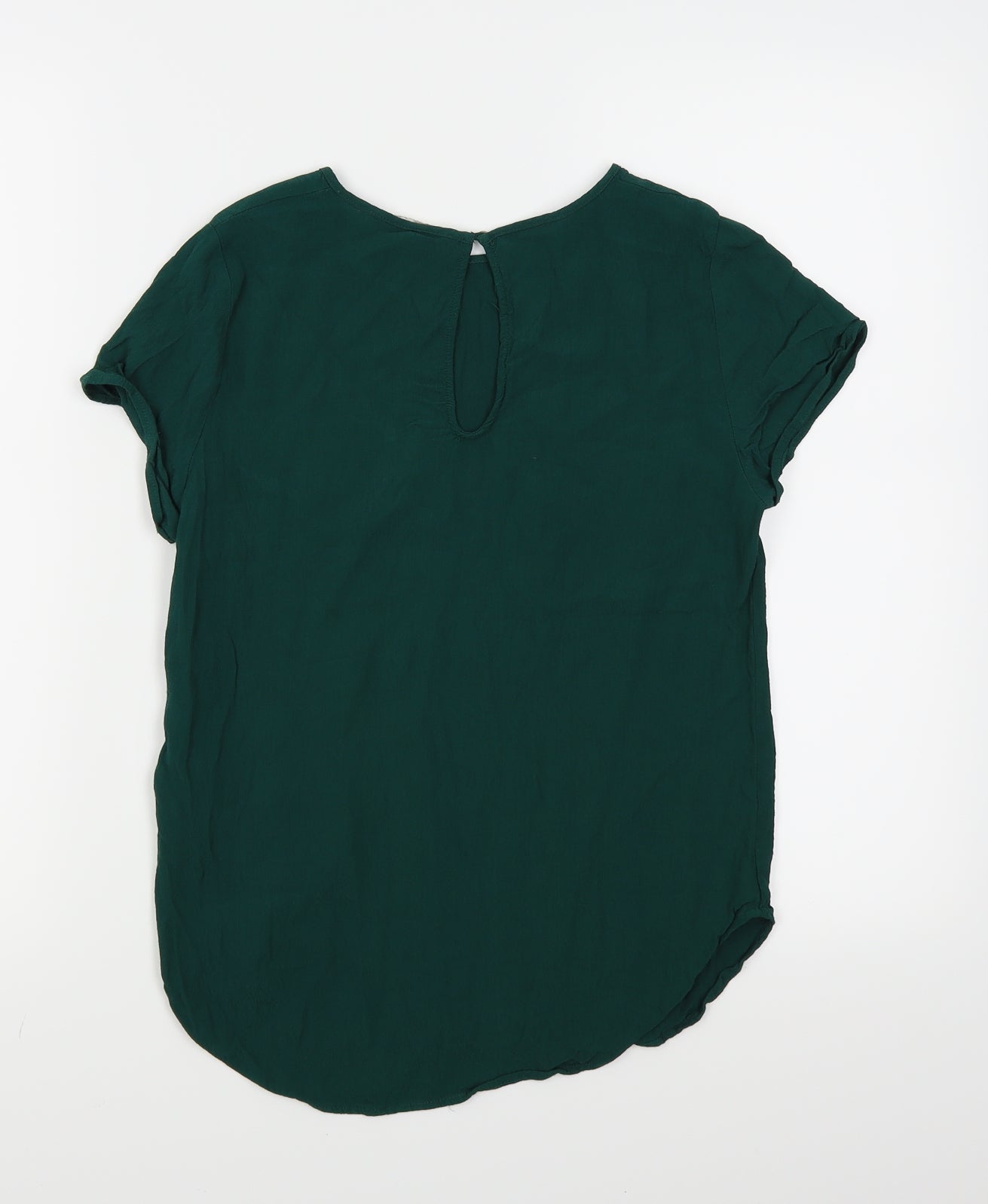 H&M Womens Green   Basic Blouse Size 6