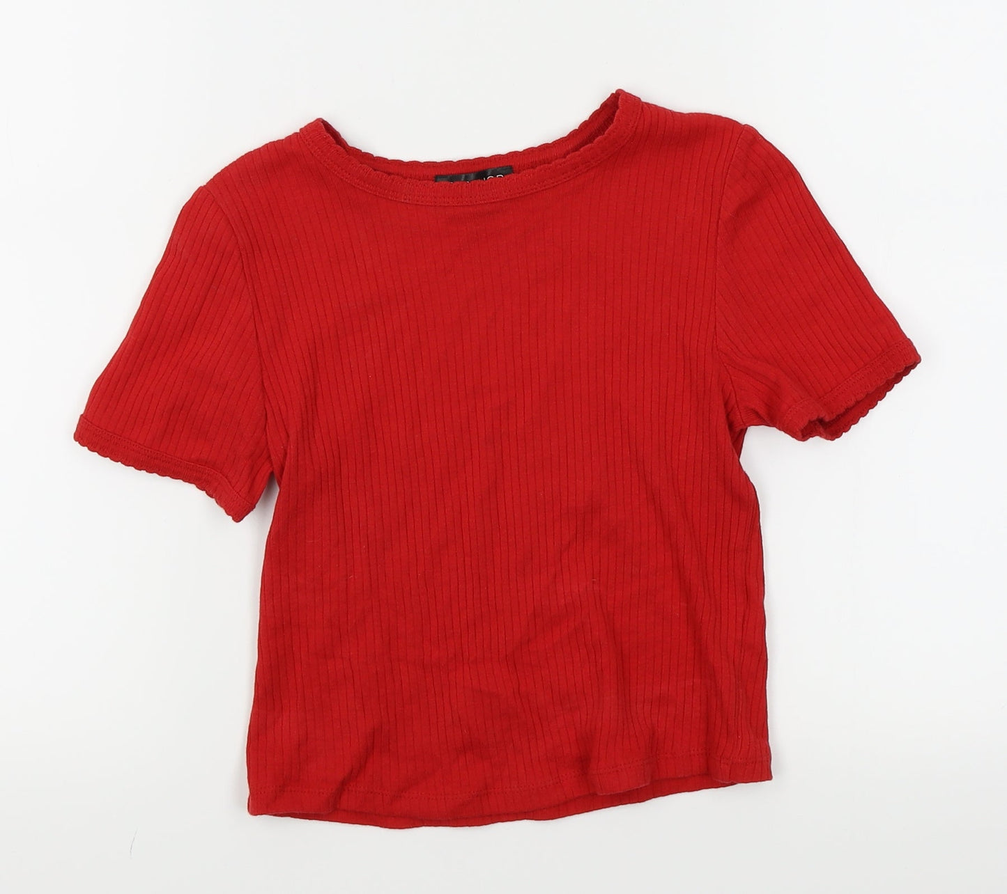 Topshop Womens Red   Basic T-Shirt Size 8