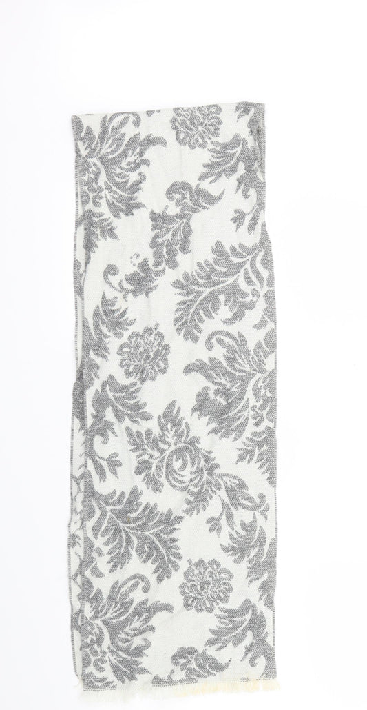 Preworn  Grey Floral   Scarf