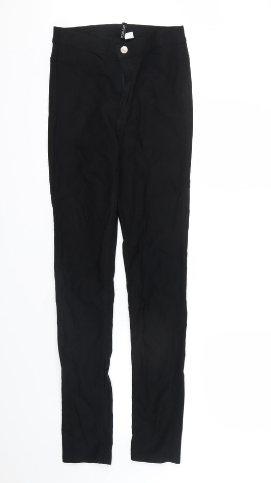 Divided Womens Black   Cropped Trousers Size 14 L30 in