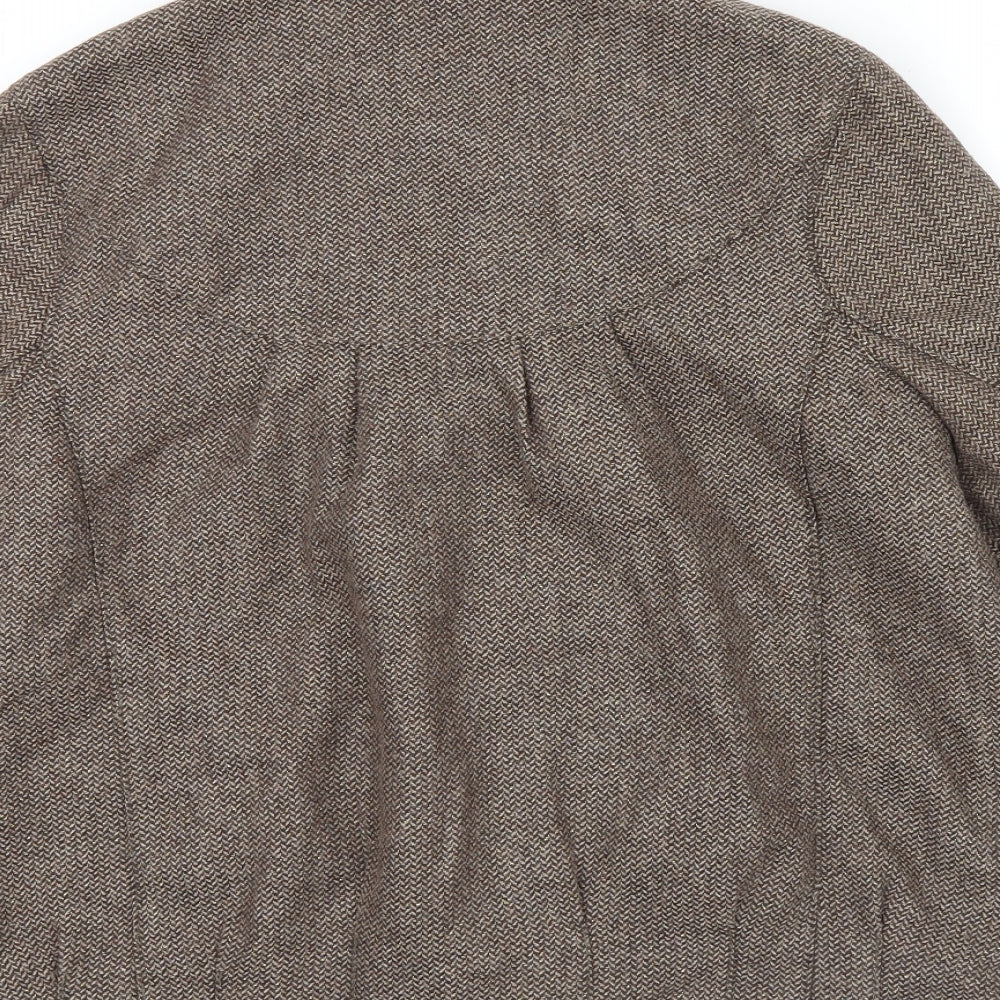 River Island Womens Brown   Jacket  Size 12  - Puff sleeve