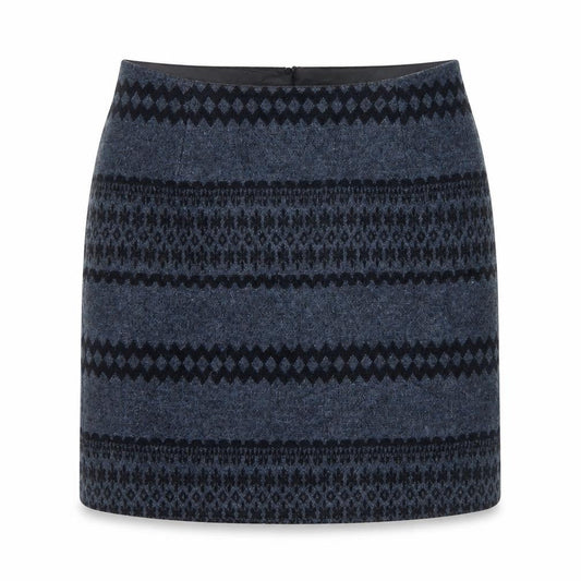 New Look Womens Grey Geometric  A-Line Skirt Size 6